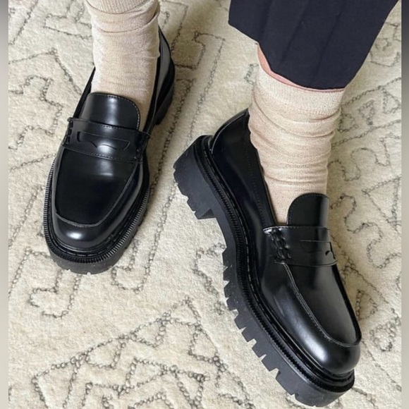 H&M Women’s Chunky-soled loafers Black Size 38/US 7 “as is” - Picture 11 of 11